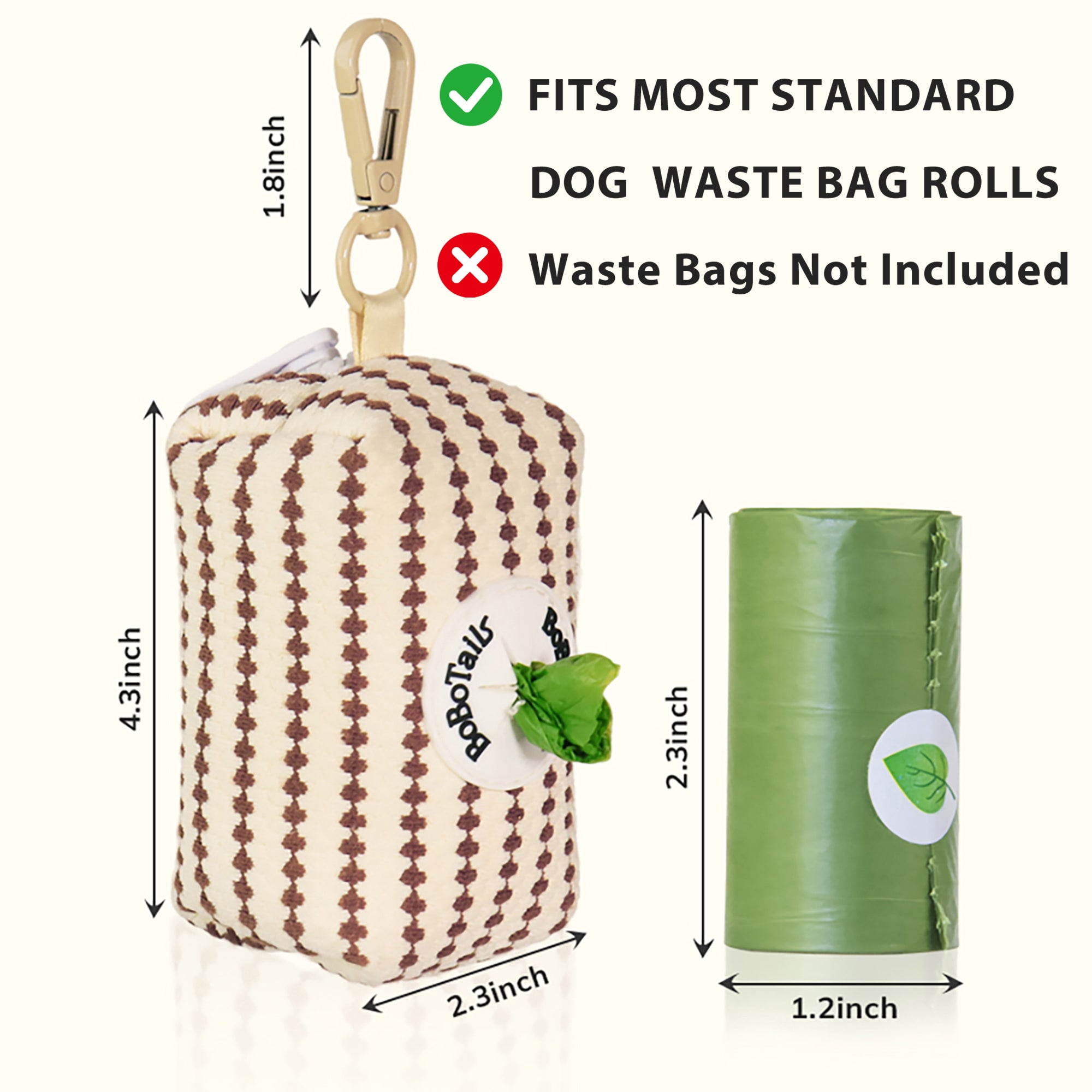 small grain waste bag dispenser fit standard rolls bag