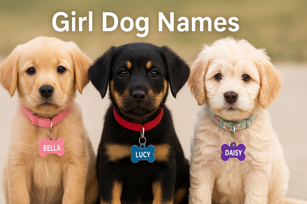Girl dog names that wearing name tags 