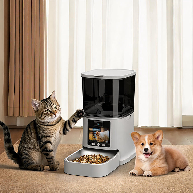 Distributeur automatique intelligent de nourriture pour animaux de compagnie Wi-Fi – Mangeoire connectée pour chats et chiens