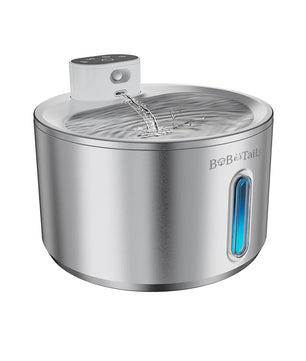 Fontaine d'eau de compagnie en acier inoxydable