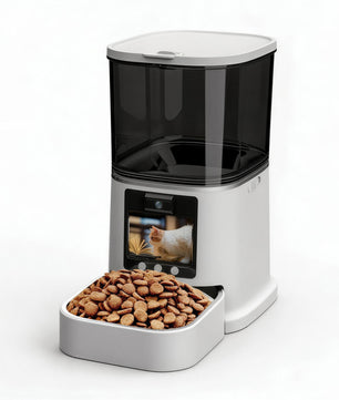 Distributeur automatique intelligent de nourriture pour animaux de compagnie Wi-Fi – Mangeoire connectée pour chats et chiens