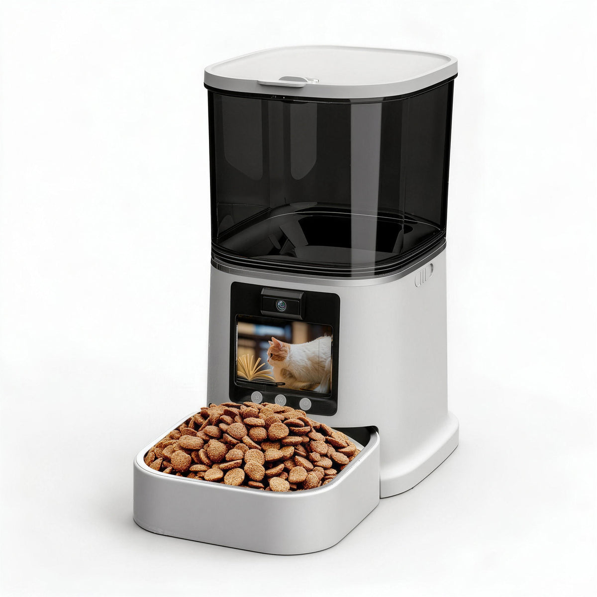 Distributeur automatique intelligent de nourriture pour animaux de compagnie Wi-Fi – Mangeoire connectée pour chats et chiens