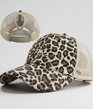 Casquette de baseball imprimé léopard - Style assorti chien et maître