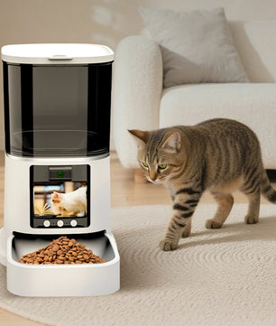 Distributeur automatique intelligent de nourriture pour animaux de compagnie Wi-Fi – Mangeoire connectée pour chats et chiens