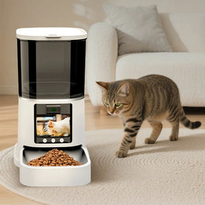 Distributeur automatique intelligent de nourriture pour animaux de compagnie Wi-Fi – Mangeoire connectée pour chats et chiens