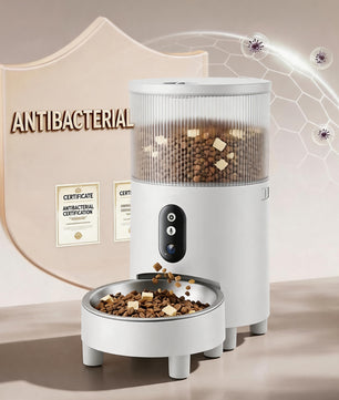 Distributeur automatique intelligent de nourriture pour animaux de compagnie Wi-Fi – Mangeoire connectée pour chats et chiens