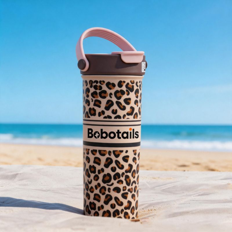 Gobelet isotherme imprimé léopard – Pour un style de vie assorti chien et maître