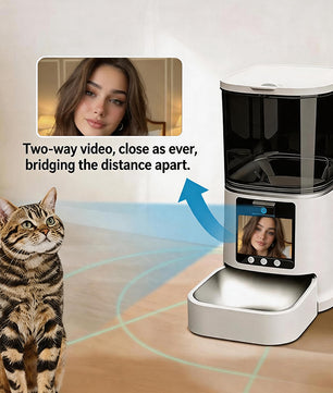 Distributeur automatique intelligent de nourriture pour animaux de compagnie Wi-Fi – Mangeoire connectée pour chats et chiens