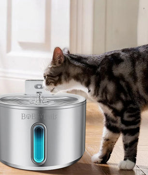 Fontaine d'eau de compagnie en acier inoxydable