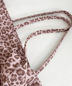 Sac fourre-tout en toile imprimé léopard - Style assorti chien et maître