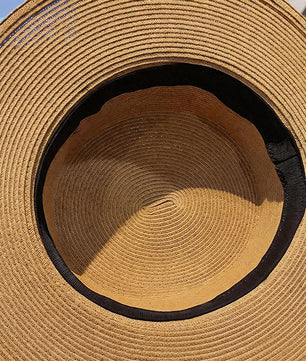 Chapeau de paille imprimé léopard - Style assorti chien et maître