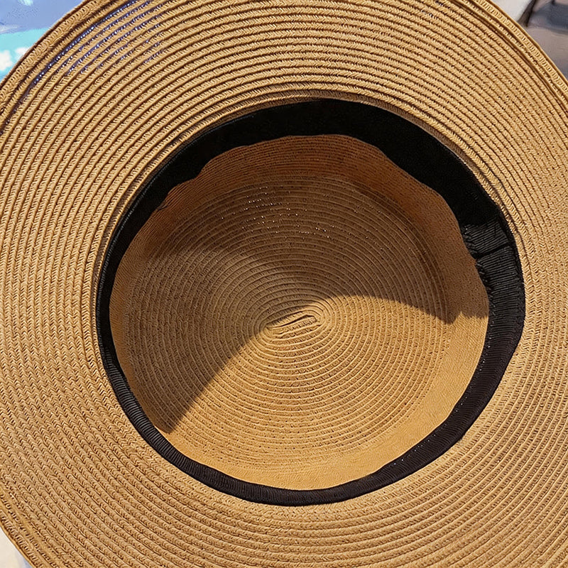 Chapeau de paille imprimé léopard - Style assorti chien et maître