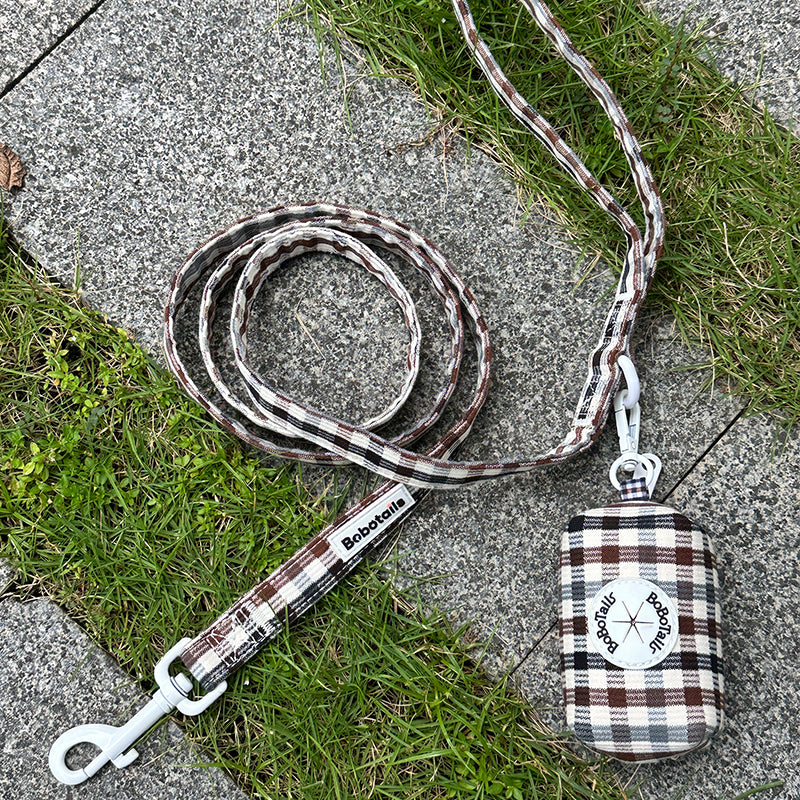 Harnais pour chien à motif écossais