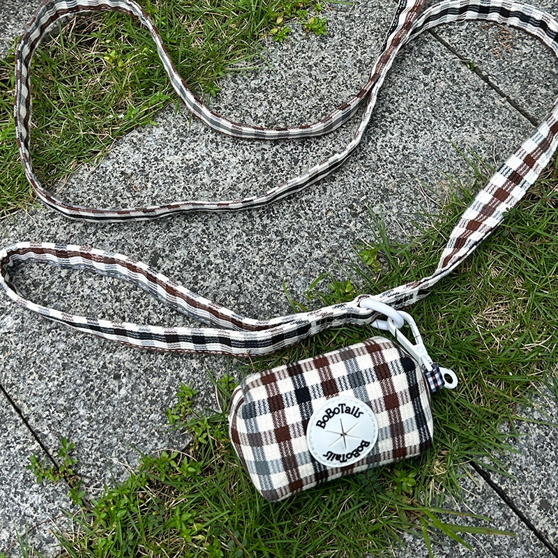 Harnais pour chien à motif écossais