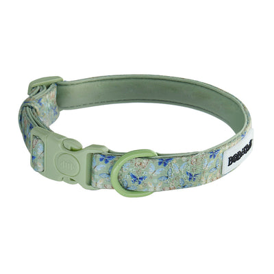 Collier de chien antique imprimé en papillon
