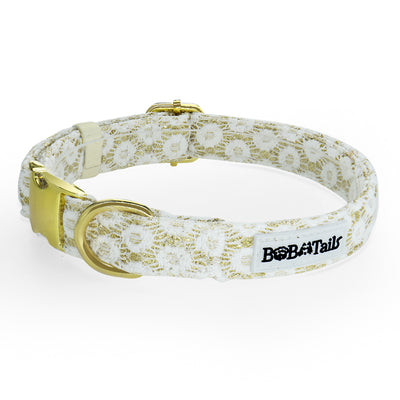 Collier de chien floral de brillance