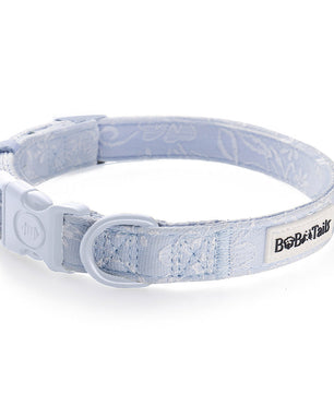 Bobotails Morning glory Dog Collars,Adjustable Custom Pet Collars of Lightweight and Comfortable Knited Material for Small and Medium Dogs