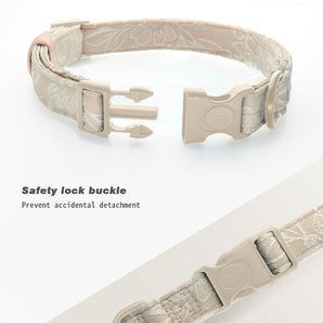 Bobotails Morning Glory of stylish and sturdy dog leash and collar for pets of all sizes - adjustable and comfortable