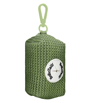 Bobotails sweater collection doggie poop bag holder lightweight pouch with zipper to hold waste bags and Carabiner on the leash backpack harness 