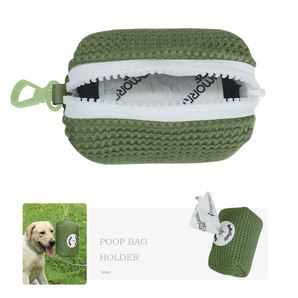 Bobotails Sweater stylish collection small dog carrier bag lightweight pouch with zipper to hold waste bags and Carabiner on the leash backpack harness 