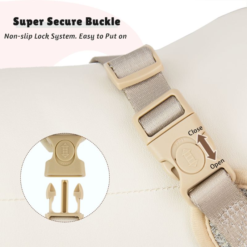 Bobotails chunky knitted secure buckle for harness safty design