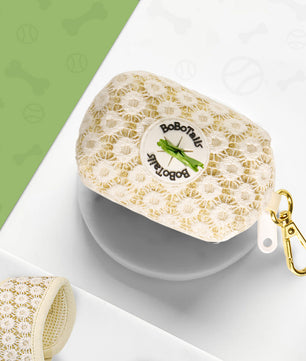 Bobotails floral brilliance dog poop bags holder for leash
