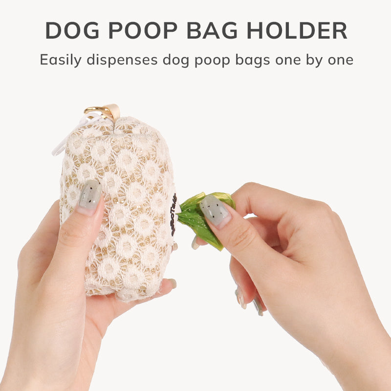 Bobotails floral brilliance trash bag holder for leash
