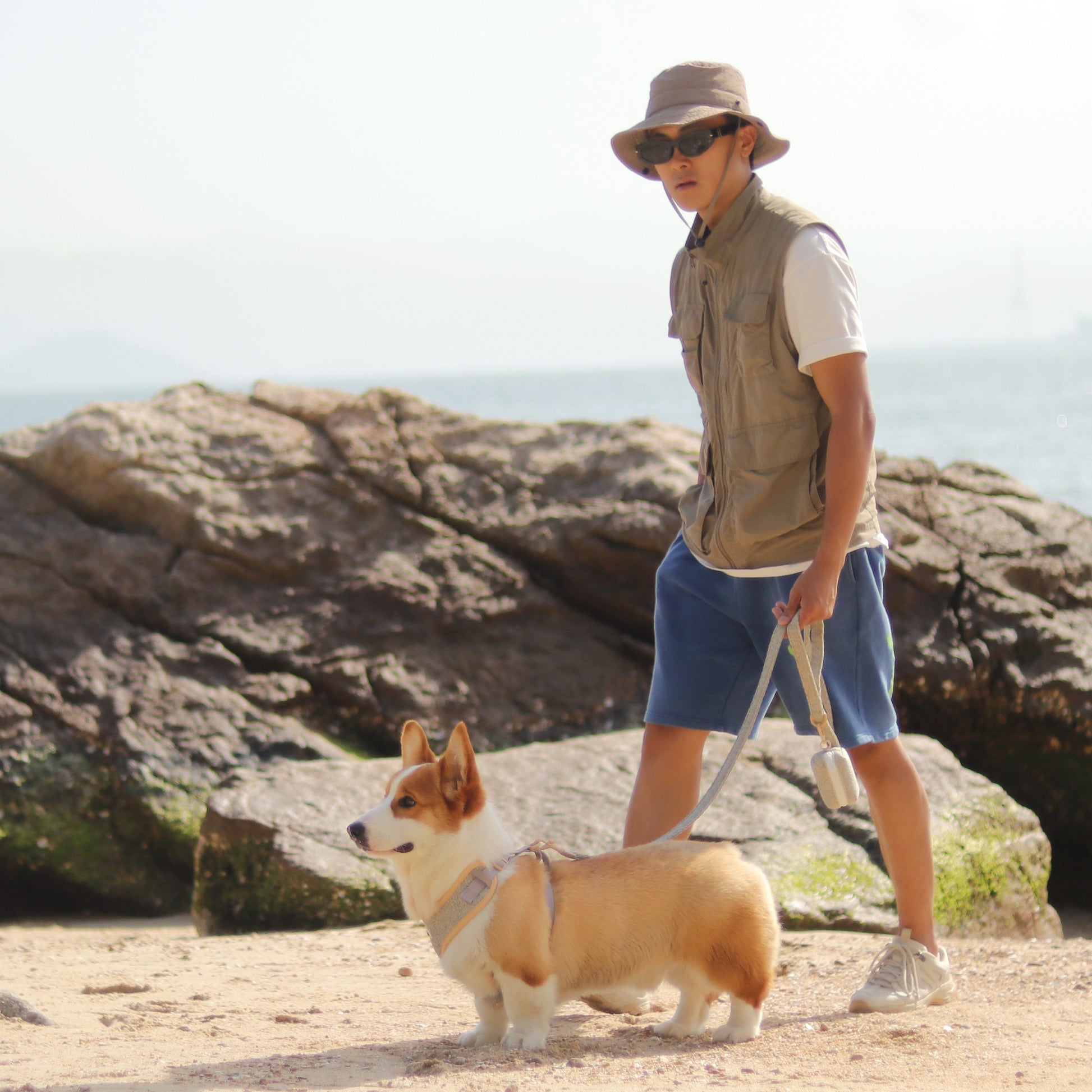 Ensemble assorti 7 pièces en tricot épais pour chiens et leurs maîtres