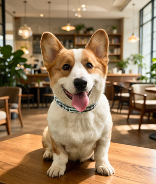 Harnais pour chien à motif écossais
