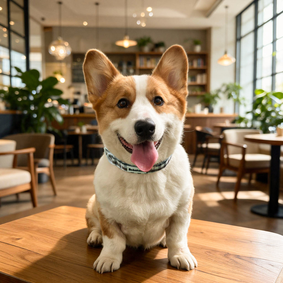 Harnais pour chien à motif écossais