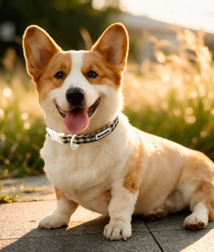 Harnais pour chien à motif écossais