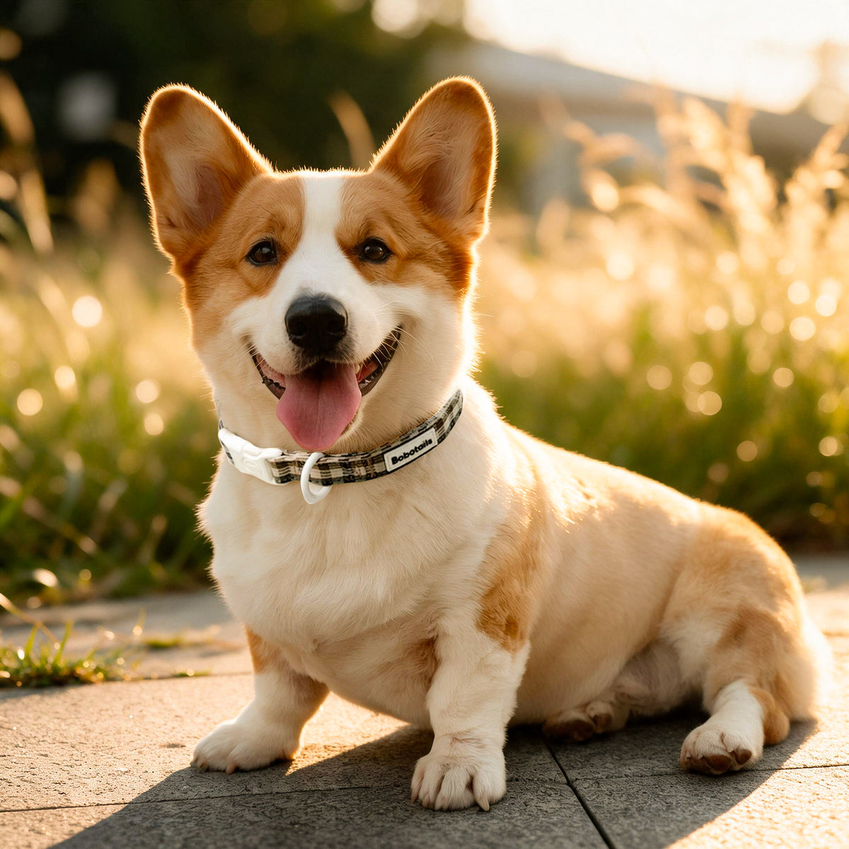Harnais pour chien à motif écossais