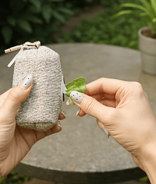 Bobotails taupe trash bag holder for dog walking kits