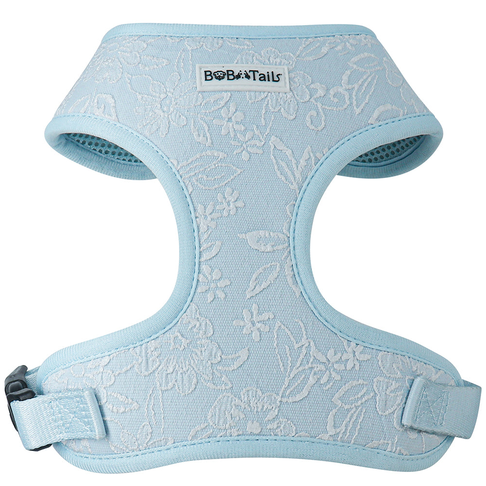 Morning Glory dog walking harness designed as part of a matching dog and owner accessory system for everyday walks