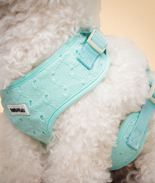 Silk embroidery dog vest harness breathable padded – Bobotails