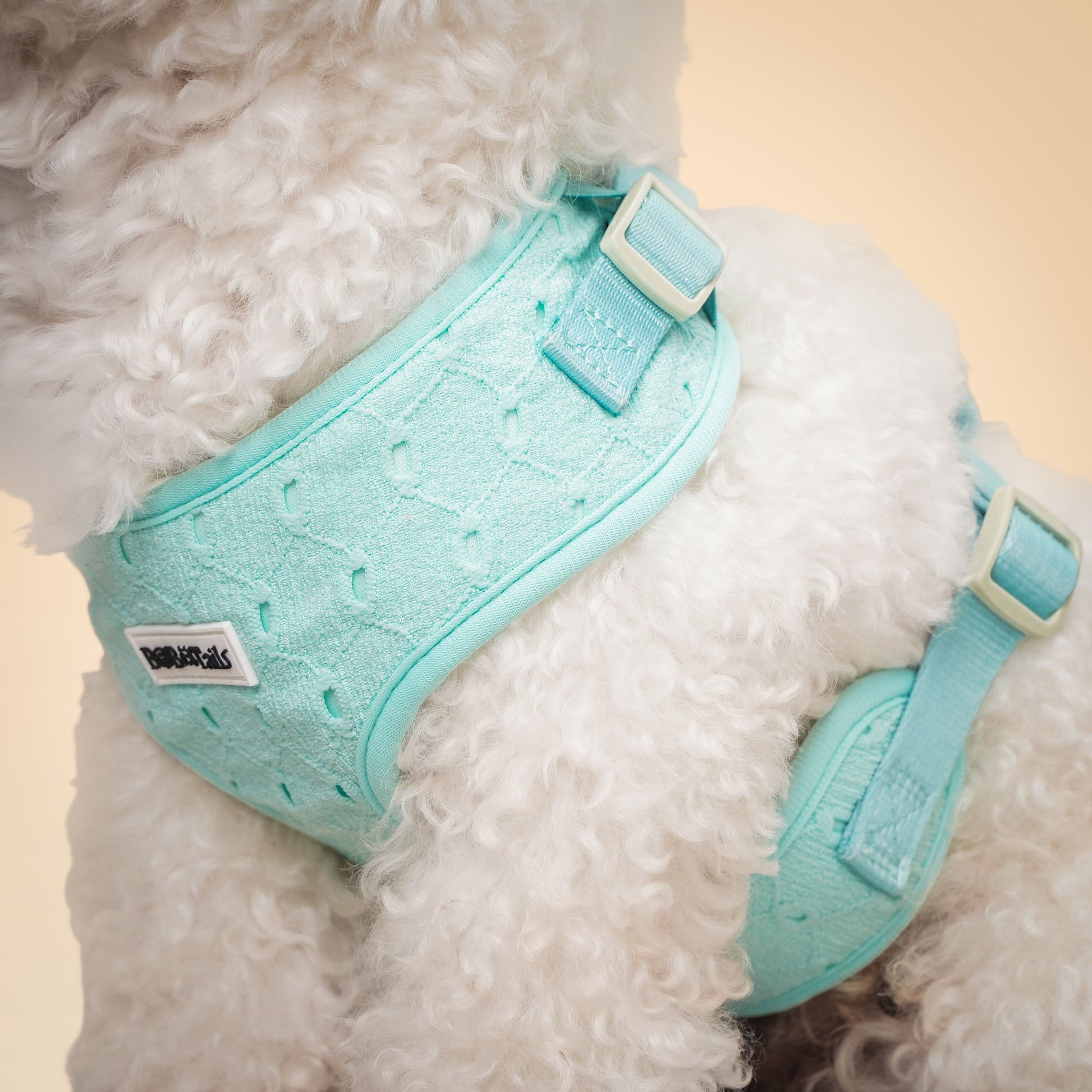 Silk embroidery dog vest harness breathable padded – Bobotails