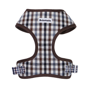Bobotails plaid dog harness vest for small dogs