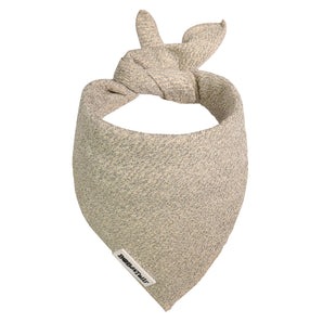 taupe chunky  knitted dog  bandanas
