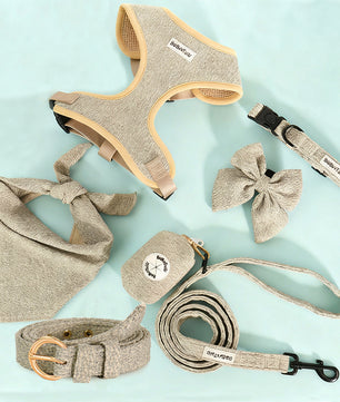 Ensemble assorti 7 pièces en tricot épais pour chiens et leurs maîtres