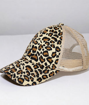 Casquette de baseball imprimé léopard - Style assorti chien et maître