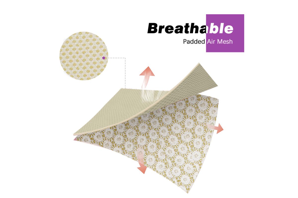 floral briliance fabric material of breatheable_padding