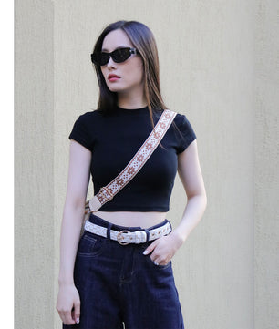 floral brilliance women's belt bags as part of a matching dog and owner accessory system for everyday walks