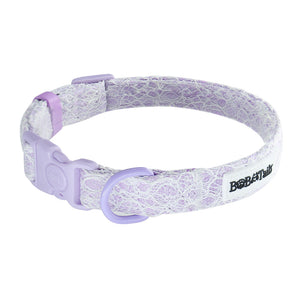  lavender Lace Dog Collar matching the leopard harness and owner accessories for daily dog walks