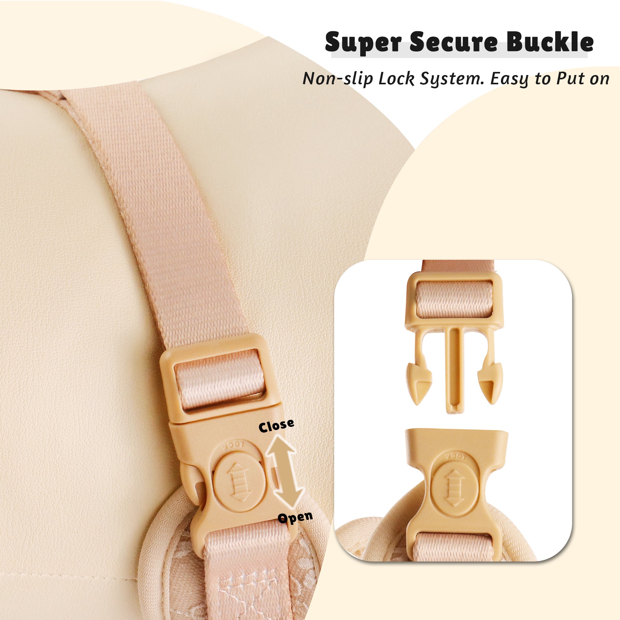 morning glory biscuit super secure buckle for dog harness 